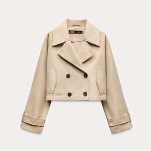 Zara Women's Cropped Wrap Jacket